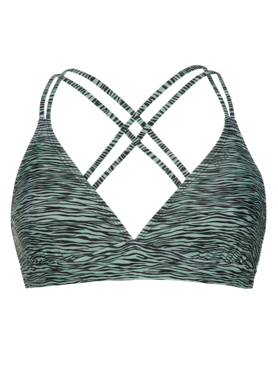 MIXSUPERBIRD Zebra triangle bikini top