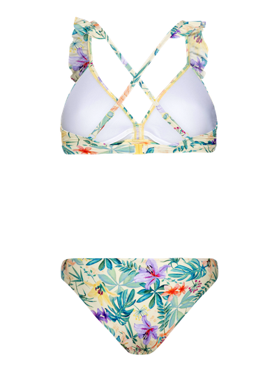 PRTAMBESIA Floral triangle bikini set