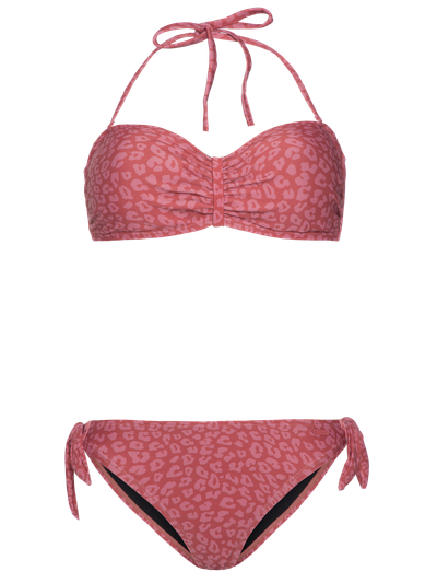 PRTINGE Panter bandeau bikini set