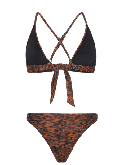 PRTCABO Zebra triangle bikini set