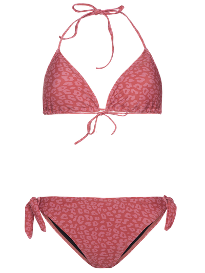 PRTIQUITOS Leopard triangle bikini set