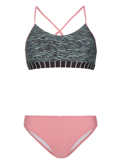 PRTSINGU Zebra surf bikini set