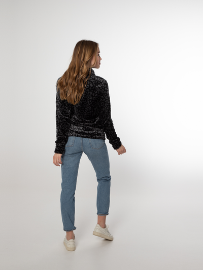 PRTPACO Leopard fleece zip up