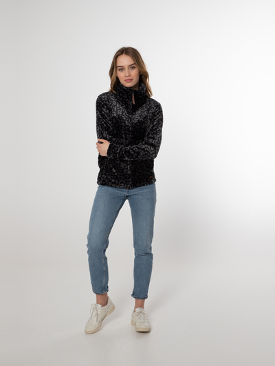 PRTPACO Leopard fleece zip up
