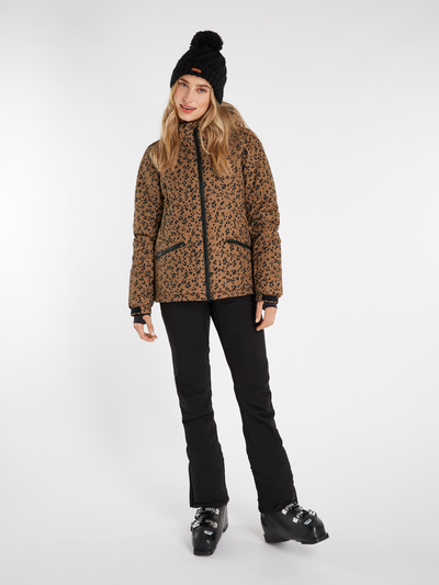 PRTSNOWDROPS Leopard ski jacket