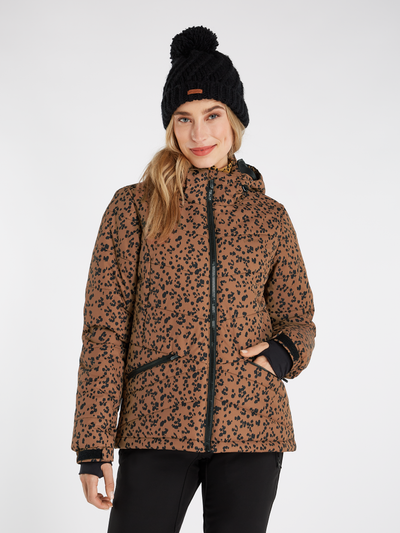 PRTSNOWDROPS Leopard ski jacket