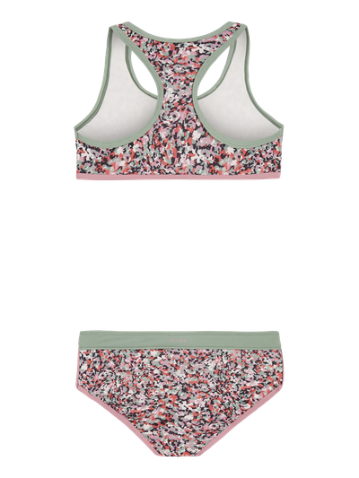 PRTDEWI JR Blumen-Bralette-Bikini-Set
