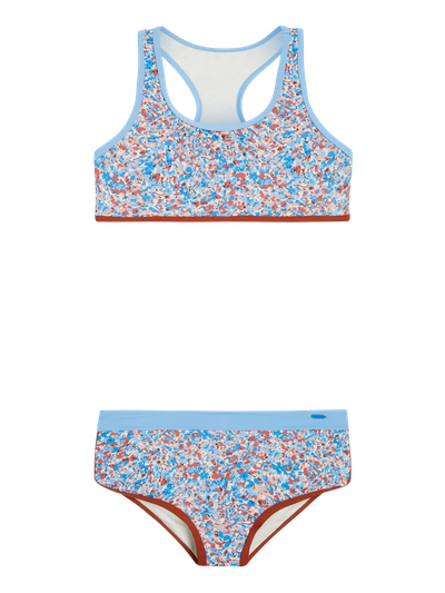 PRTDEWI JR Blumen-Bralette-Bikini-Set