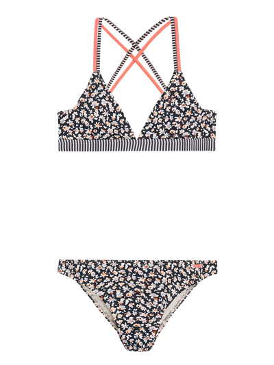 PRTALFA JR Floral triangle bikini set