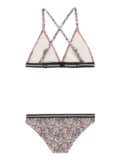 PRTBERIT JR Floral triangle bikini set