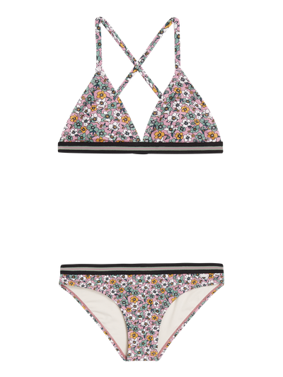 PRTBERIT JR Floral triangle bikini set