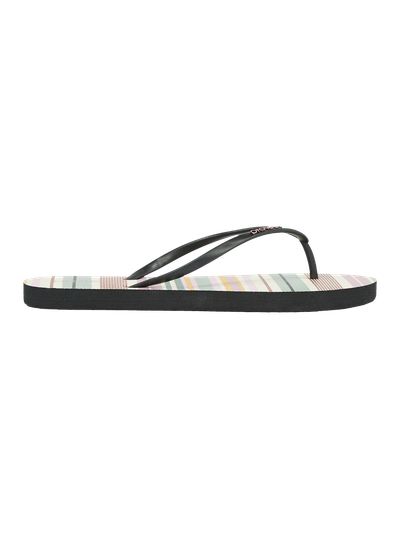 PRTTOUCAN Striped flip flops
