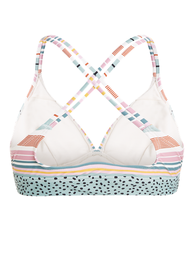 MIXSUPERA 23 Striped triangle bikini top