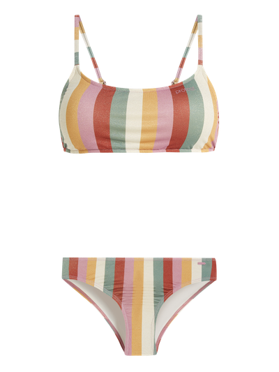 PRTCANCAN Striped bralette bikini