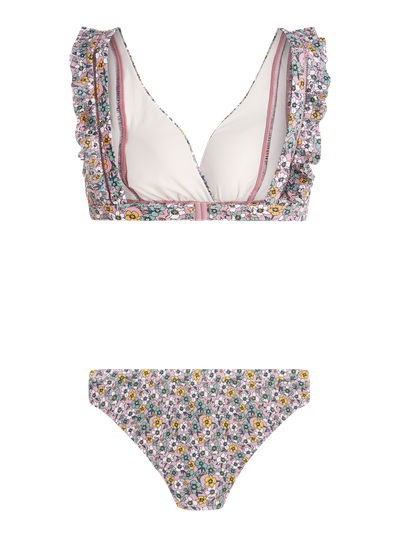 PRTMORAY Floral triangle bikini set