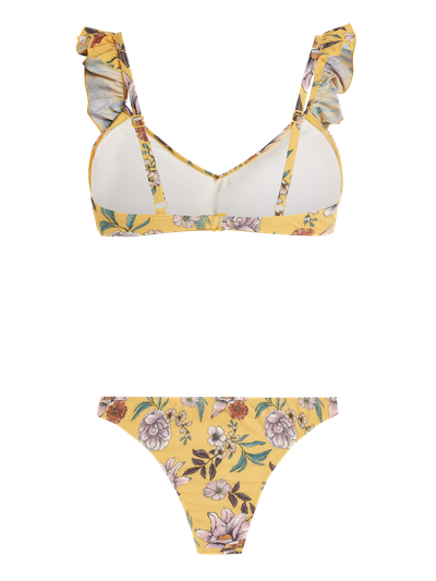 PRTSLENDER Floral bralette bikini set