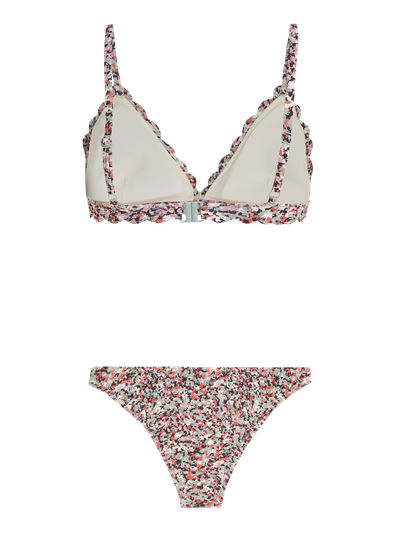 PRTEIBLI Floral triangle bikini set