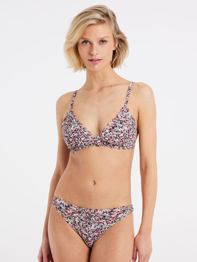 PRTEIBLI Floral triangle bikini set