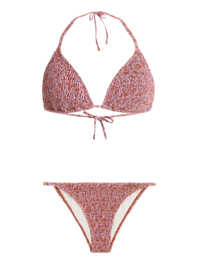 PRTSONAR Blumen-Triangel-Bikini-Set