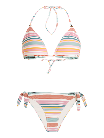 PRTPALMCOVE 23 Striped triangle bikini set