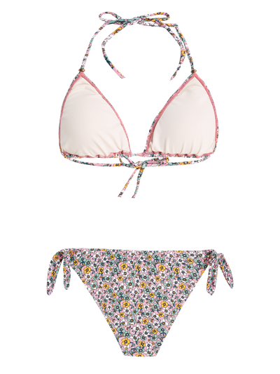 PRTSAUGER Floral triangle bikini set
