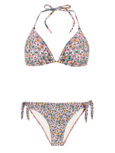 PRTSAUGER Floral triangle bikini set