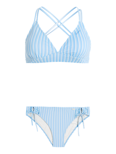 PRTKELP Striped triangle bikini set