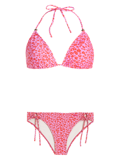 PRTALE 23 Floral triangle bikini set