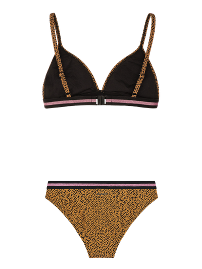 PRTGUPPY Leopard triangle bikini set