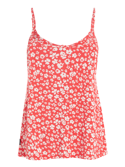 PRTURMIA Floral spaghetti top