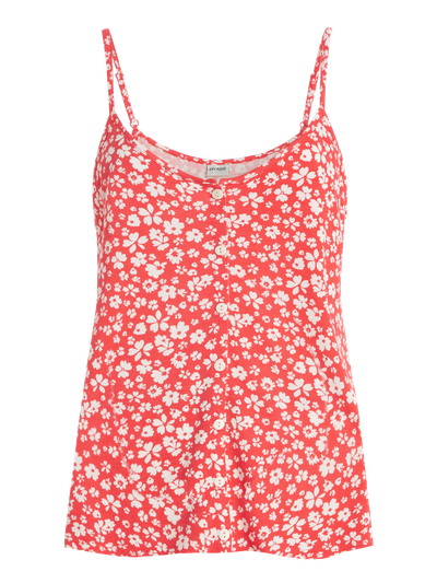 PRTURMIA Floral spaghetti top