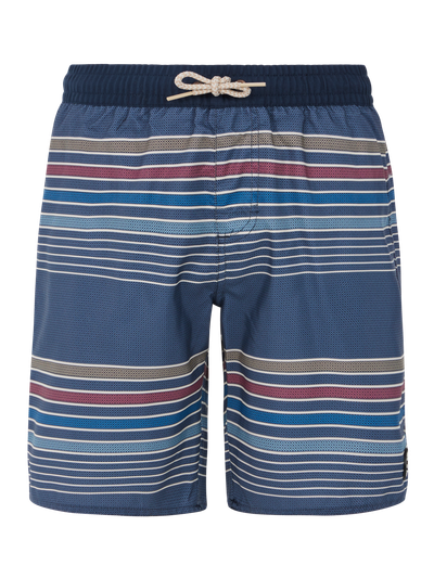 PRTBANKS JR Gestreifter Lange Badehose