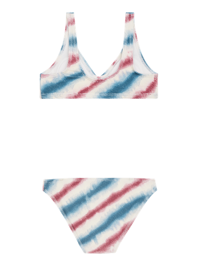 PRTJOA JR Striped triangle bikini set