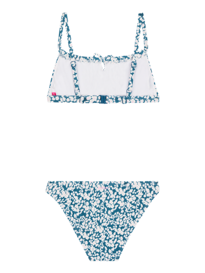 PRTGISSY JR Floral bandeau bikini set