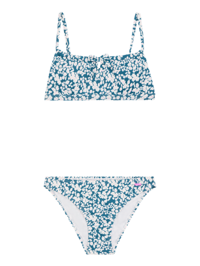 PRTGISSY JR Floral bandeau bikini set