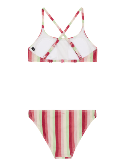 PRTSHEILA JR Striped bralette bikini set