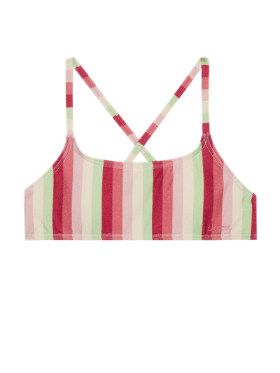 PRTSHEILA JR Striped bralette bikini set