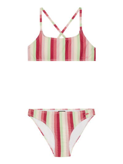 PRTSHEILA JR Striped bralette bikini set