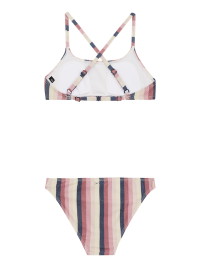 PRTSHEILA JR Striped bralette bikini set