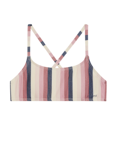 PRTSHEILA JR Striped bralette bikini set
