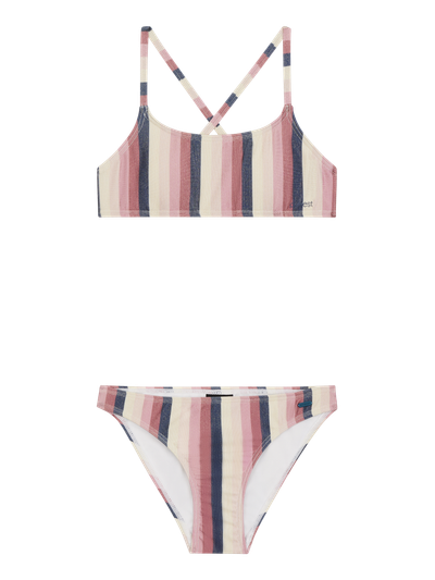 PRTSHEILA JR Striped bralette bikini set