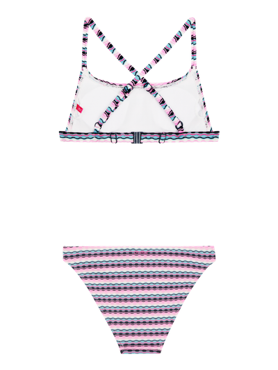 PRTMAE JR Gestreepte bralette bikini set