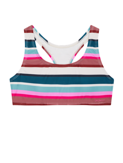 PRTLAXMI JR Striped bralette bikini set