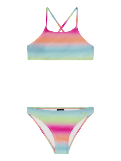 PRTJONOI JR Striped bralette bikini set