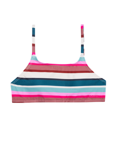 PRTJONOI JR Gestreifter Bralette-Bikini-Set