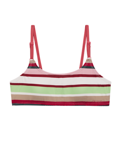 PRTMEL JR Striped bralette bikini set