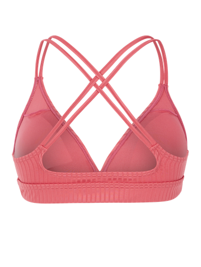 MIXTUNE Striped triangle bikini top