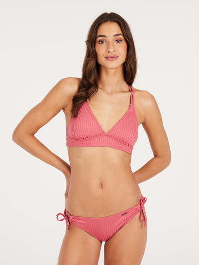 MIXTUNE Striped triangle bikini top