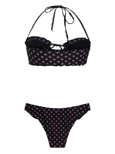 PRTXANTHE Bandeau bikini set