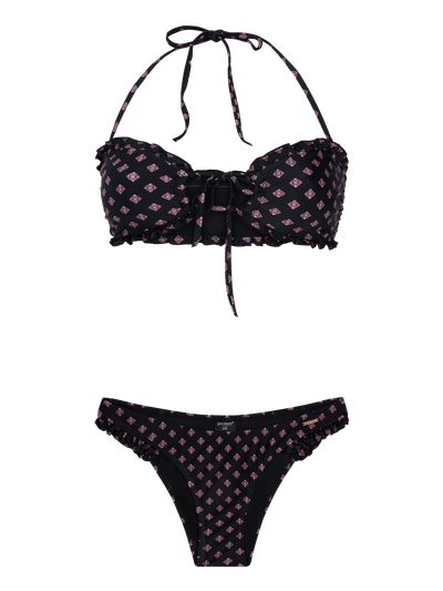 PRTXANTHE Bandeau bikini set